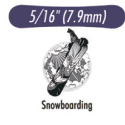 Резиновая тяга Snowboarding (Cноуборд)  (5/16) 8 mm HEAVY (6 oz.)
