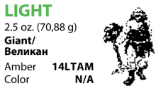 Резиновая тяга Giant (Великан) 1/4 LIGHT (6/4 mm) 2.5oz (70.88g)