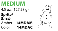 Резиновая тяга Sprite (Леший) 1/4 MEDIUM (6/4 mm) 4.5oz (127.58g)