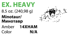 Резиновая тяга Minotaur (Минотавр) 1/4 EX.HEAVY (6/4 mm) 8.5oz (240.98g)