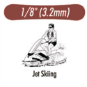 Резиновая тяга Jet Skiing (Водный мотоцикл)  (1/8) 3.2 mm HEAVY (6 oz.)