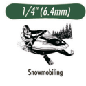Резиновая тяга Snowmobiling (Cнегоход)  (1/4) 6 mm HEAVY (6 oz.)